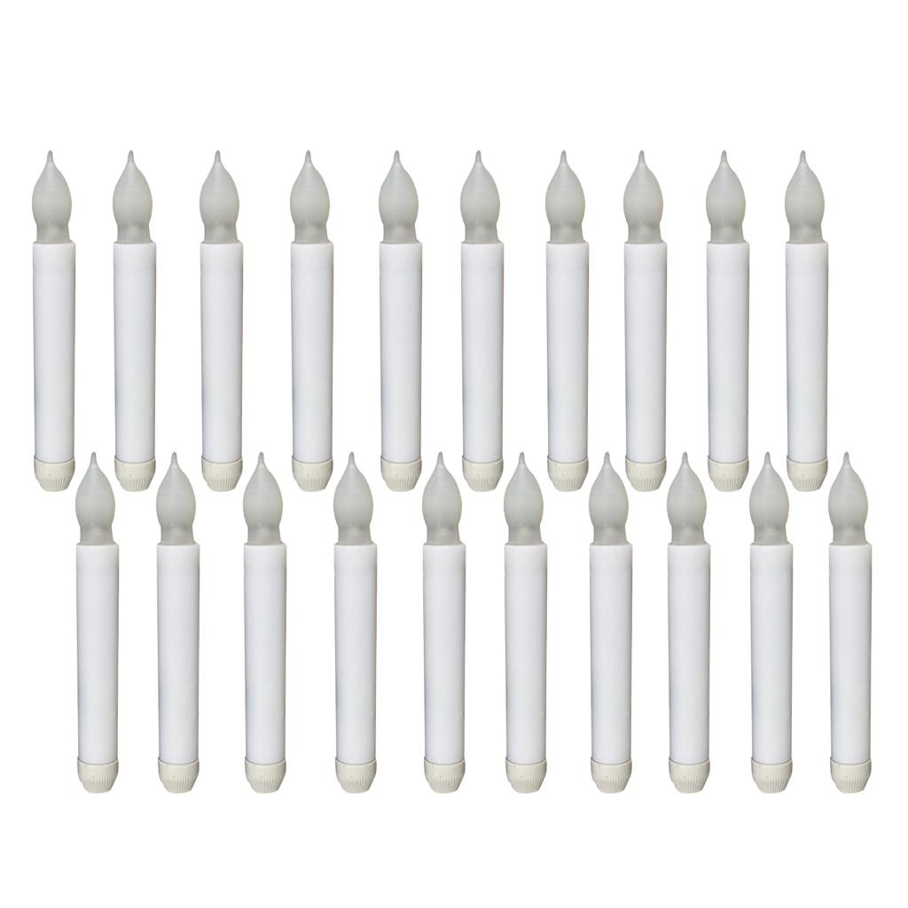 20 Pieces 165mm Tall Electric LED Candle Flameless Candle for Party Decor