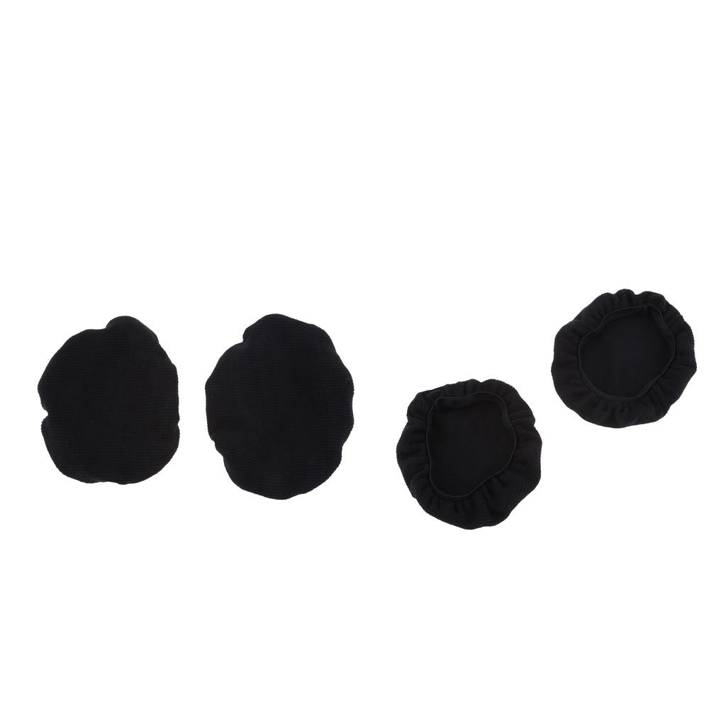 2Pairs Stretchable Fabric Covers Earcup Earpad Fit 9~11cm Headphones