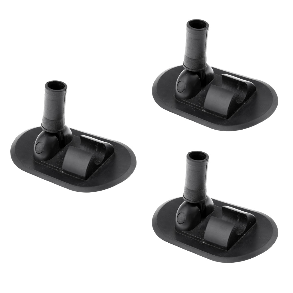 3PCS Kayak Inflatable Boat Patch Awning Canopy Sun Shade Glue-on Mount Base