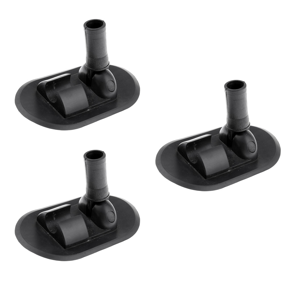 3PCS Kayak Inflatable Boat Patch Awning Canopy Sun Shade Glue-on Mount Base
