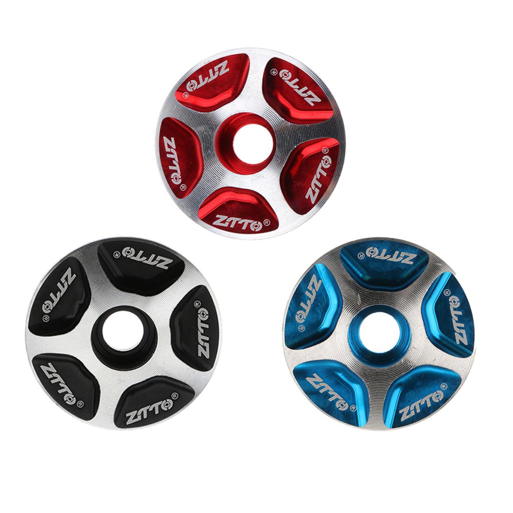 3 Pieces 1 1/8 Aluminum Alloy Bicycle Headset Top Threadless Stem Cover"