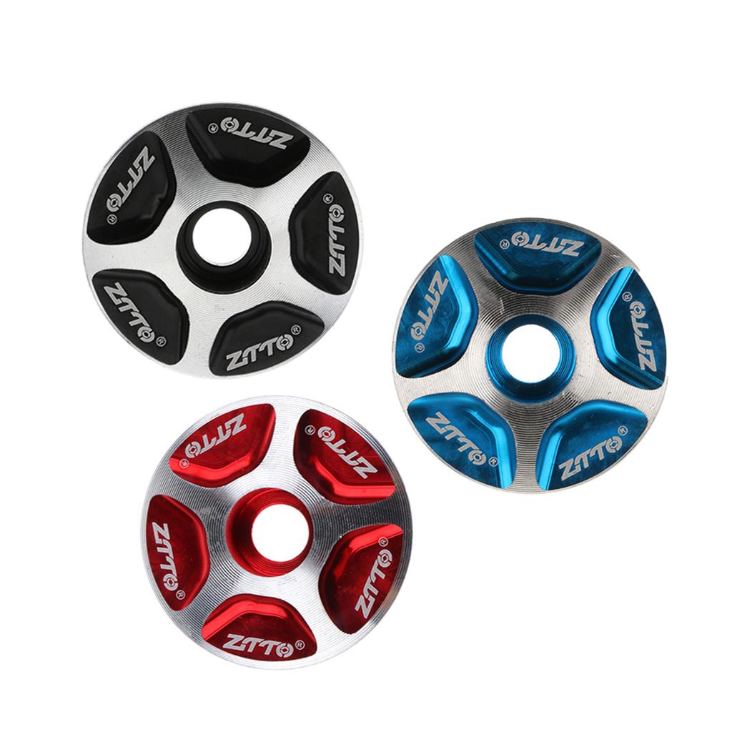 3 Pieces 1 1/8 Aluminum Alloy Bicycle Headset Top Threadless Stem Cover"