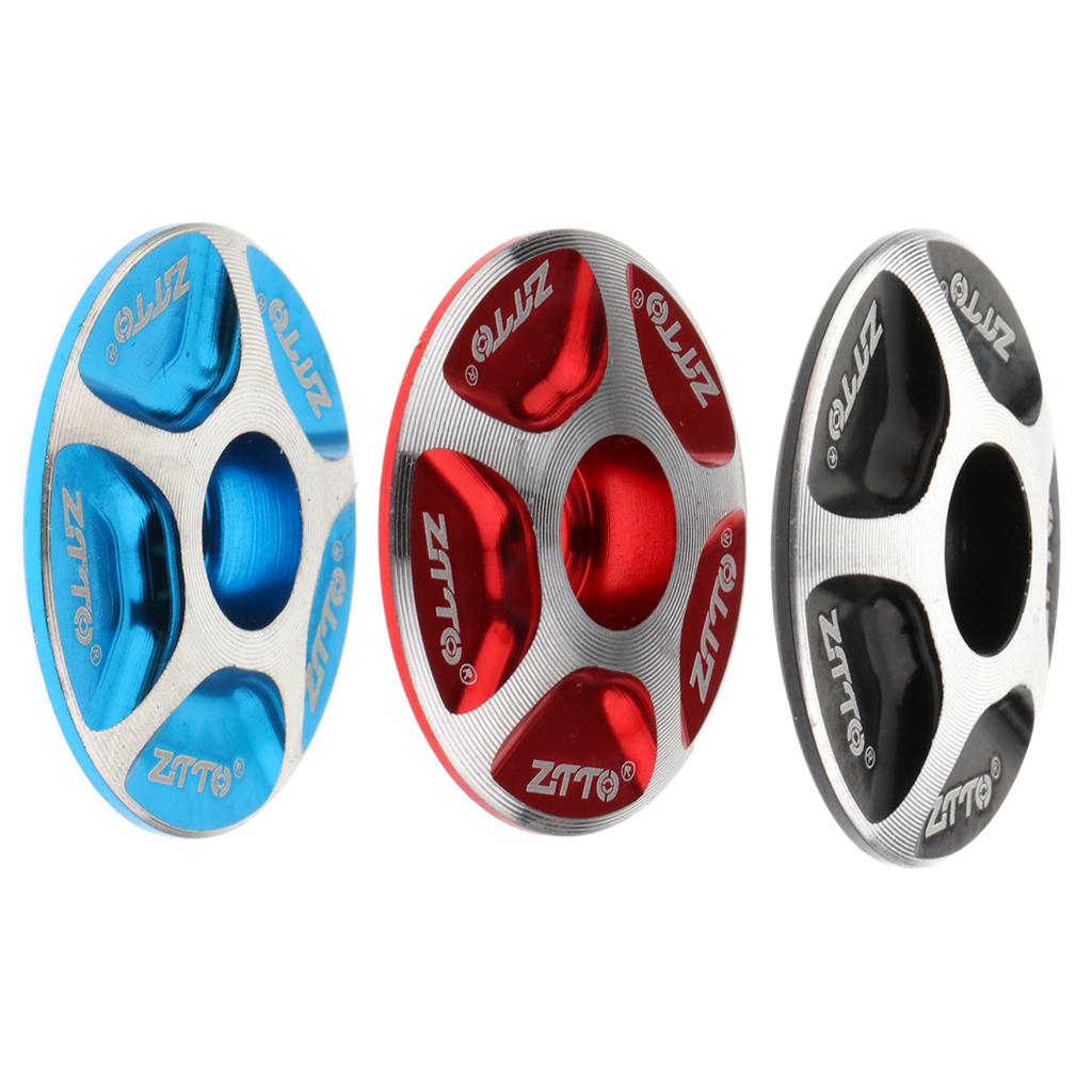 3 Pieces 1 1/8 Aluminum Alloy Bicycle Headset Top Threadless Stem Cover"