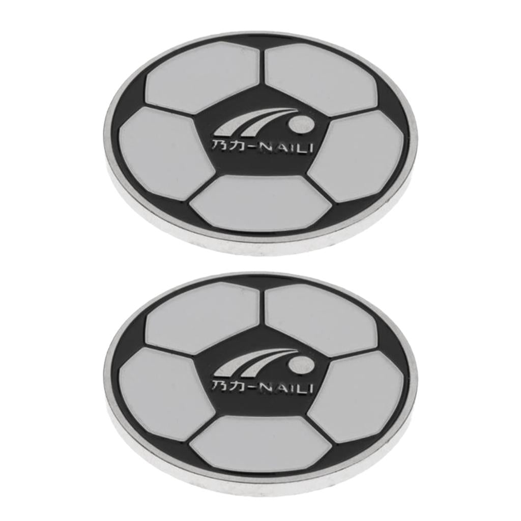 2 Piece Football Soccer Referee Flip Coin Judge Toss Coin Pick Side Finder
