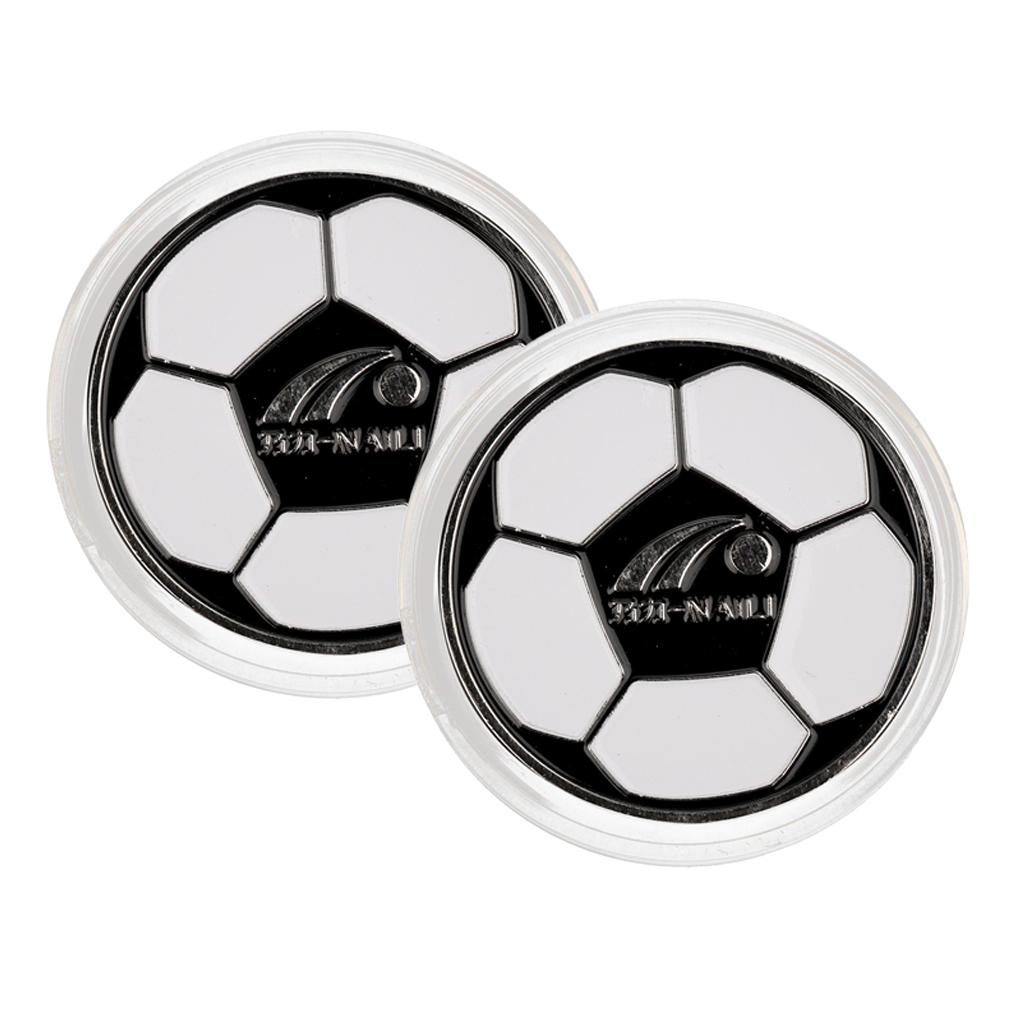 2 Piece Football Soccer Referee Flip Coin Judge Toss Coin Pick Side Finder