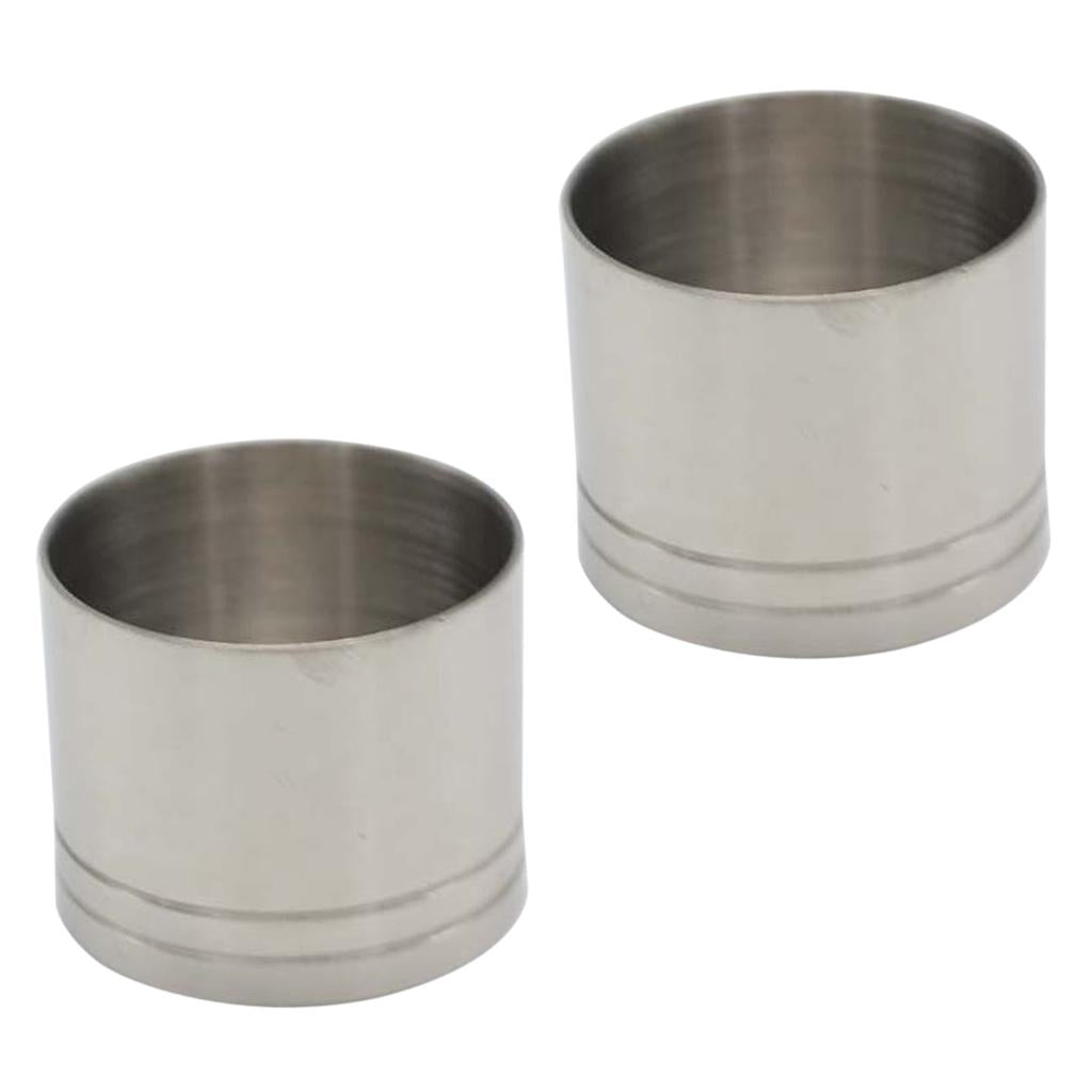 2pc Stainless Steel Thimble Wine Measure Bar Jigger Spirit Shot Measure 25ml