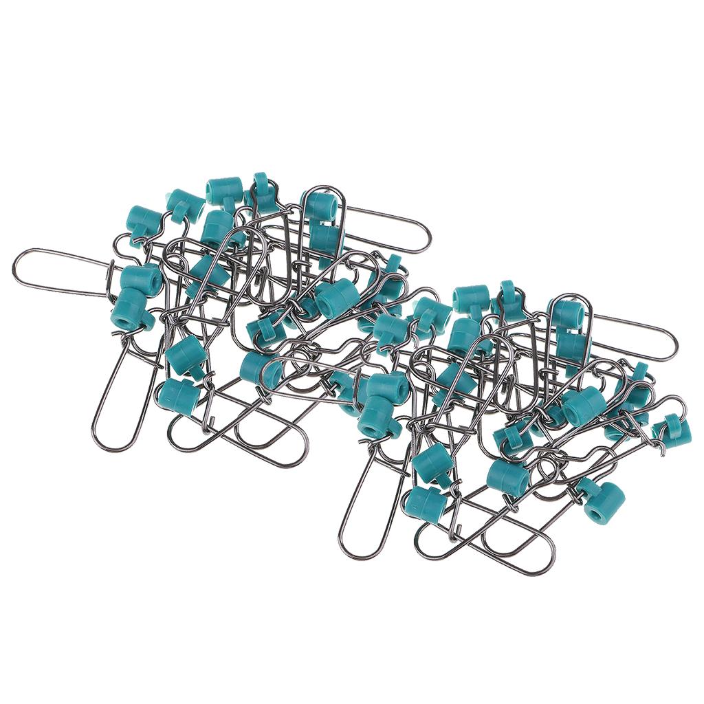 40pcs High Strength Fishing Sinker Slides with Nice Snap Fish Finder
