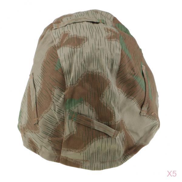 5Pcs Replica WWII German M35 M40 M42 Helmet Cover Splinter Camo
