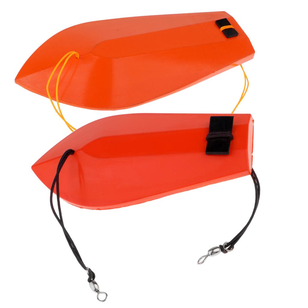 2pc Big Game Trolling Board Planer Diveboard K-Type for Bluefin,Tuna Fishing
