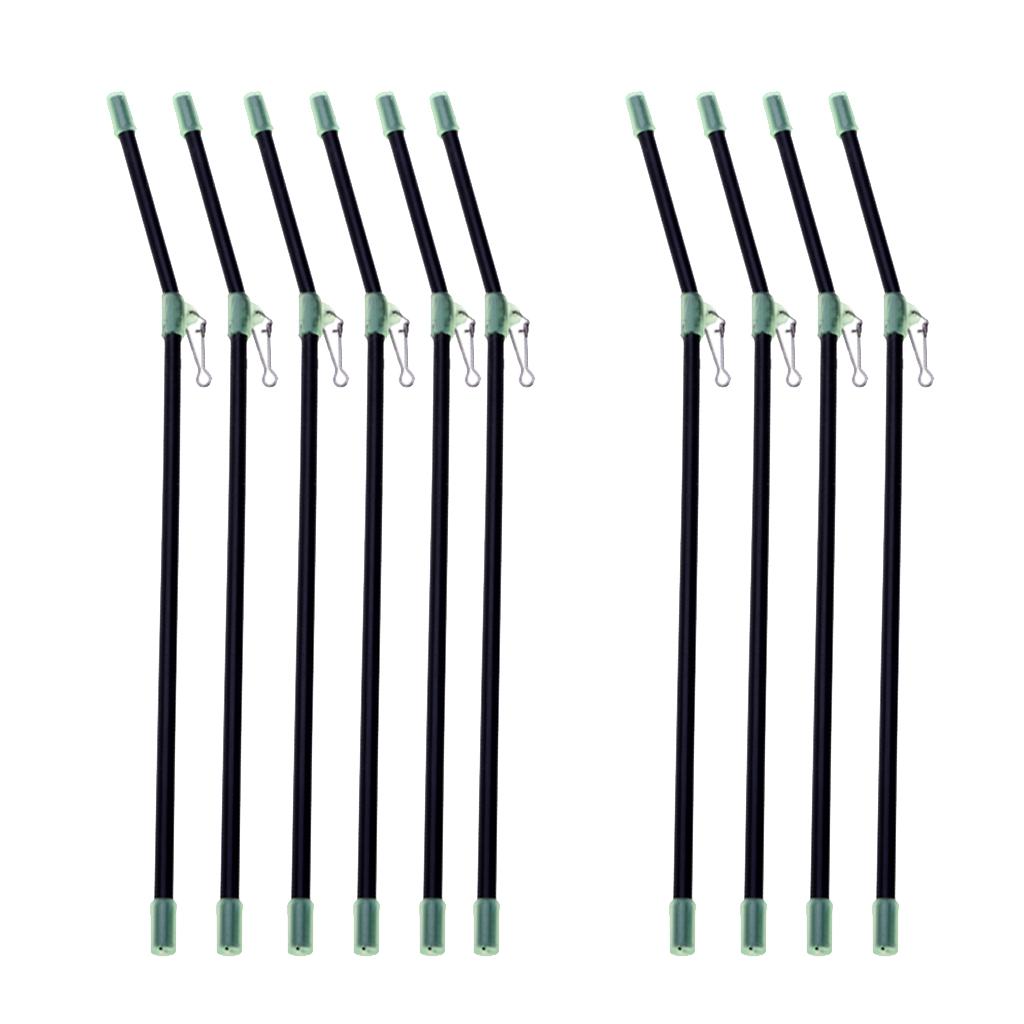 10Pcs Anti Booms with Strong Snap, Luminous Fishing Rig Bent Booms