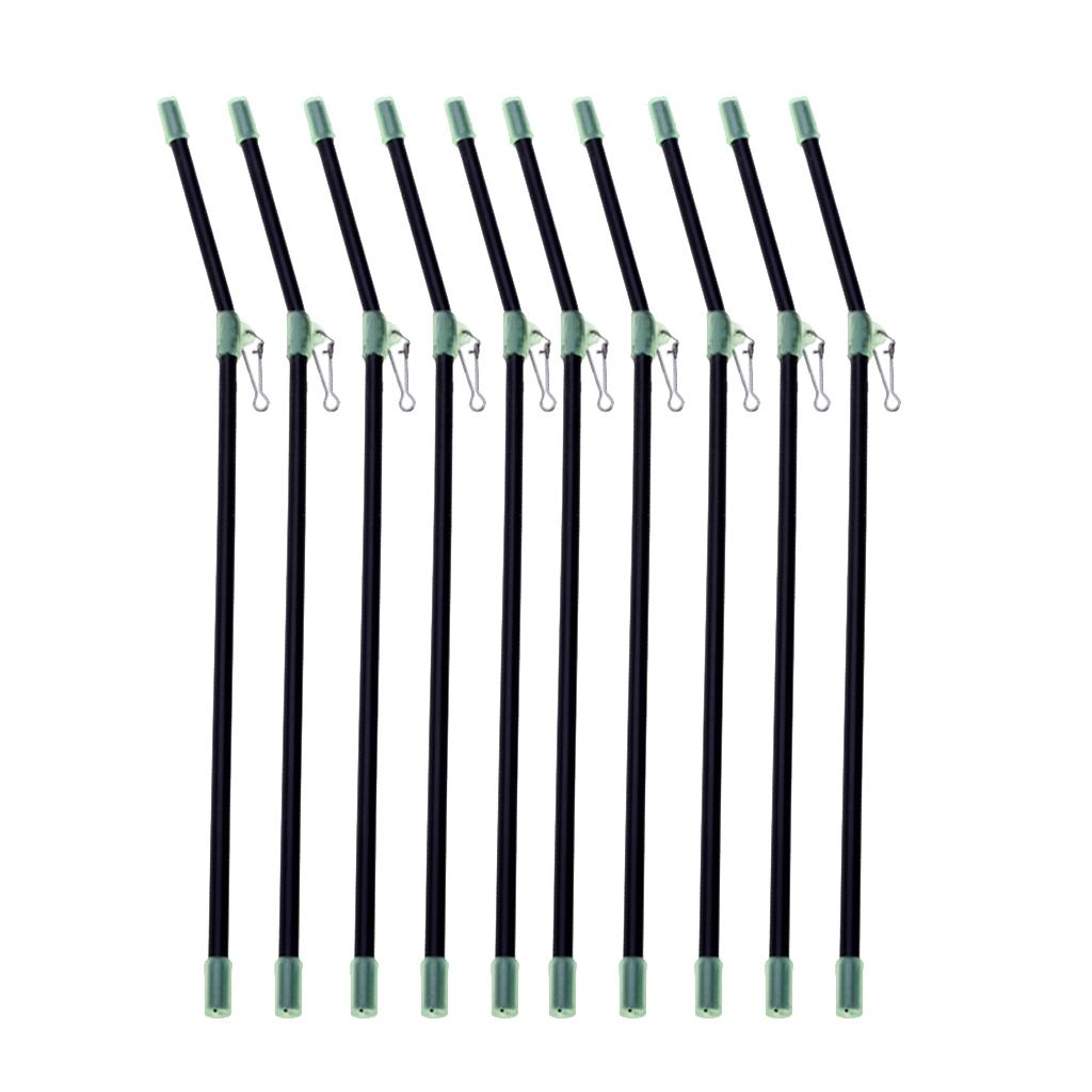 10Pcs Anti Booms with Strong Snap, Luminous Fishing Rig Bent Booms