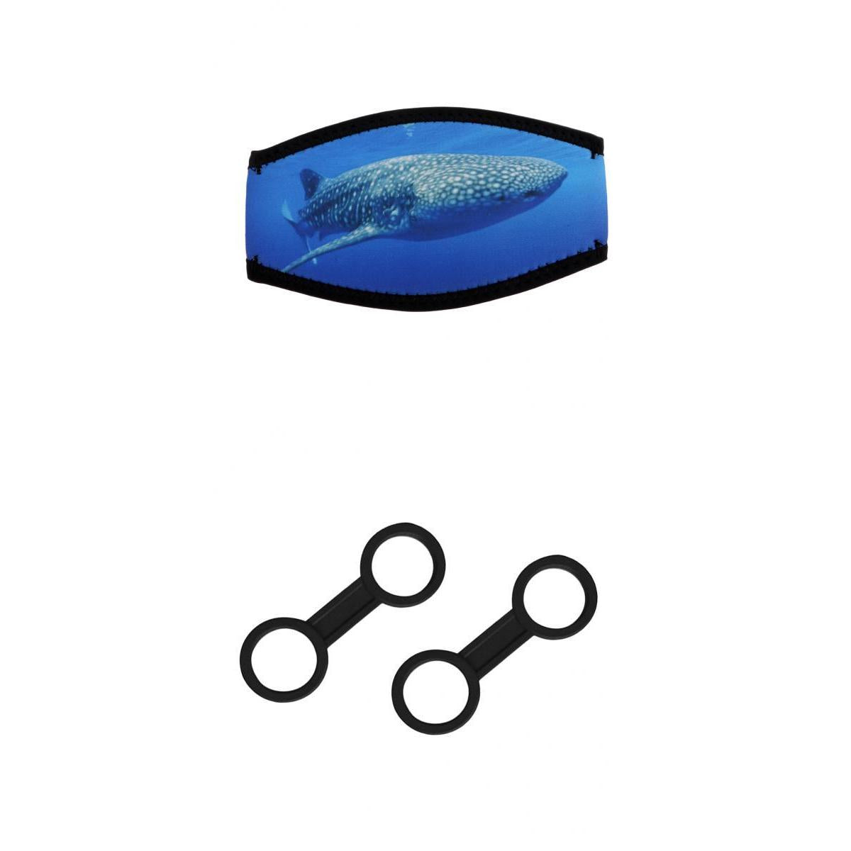 3 Pieces Neoprene Scuba Diving Mask Strap Cover+Silicone Mask Snorkel Holder
