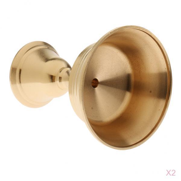 2 Piece Copper Candle Holder Ghee Lamp Holder Tibetan Brass Oil Lamp Caliber