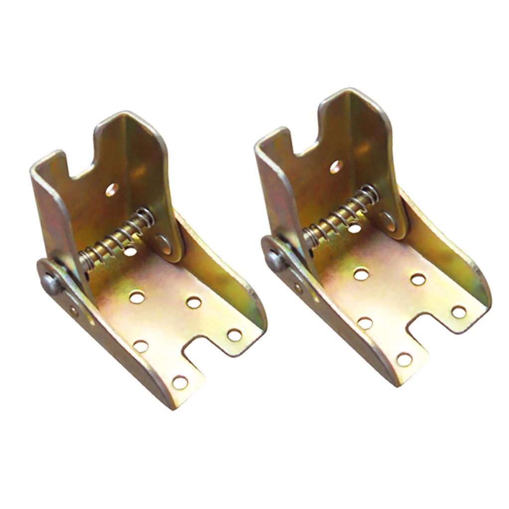 2PCS Foldable Support Bracket Self Lock Extension Table Bed Leg Feet Hinge