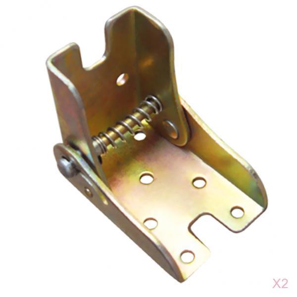 2PCS Foldable Support Bracket Self Lock Extension Table Bed Leg Feet Hinge