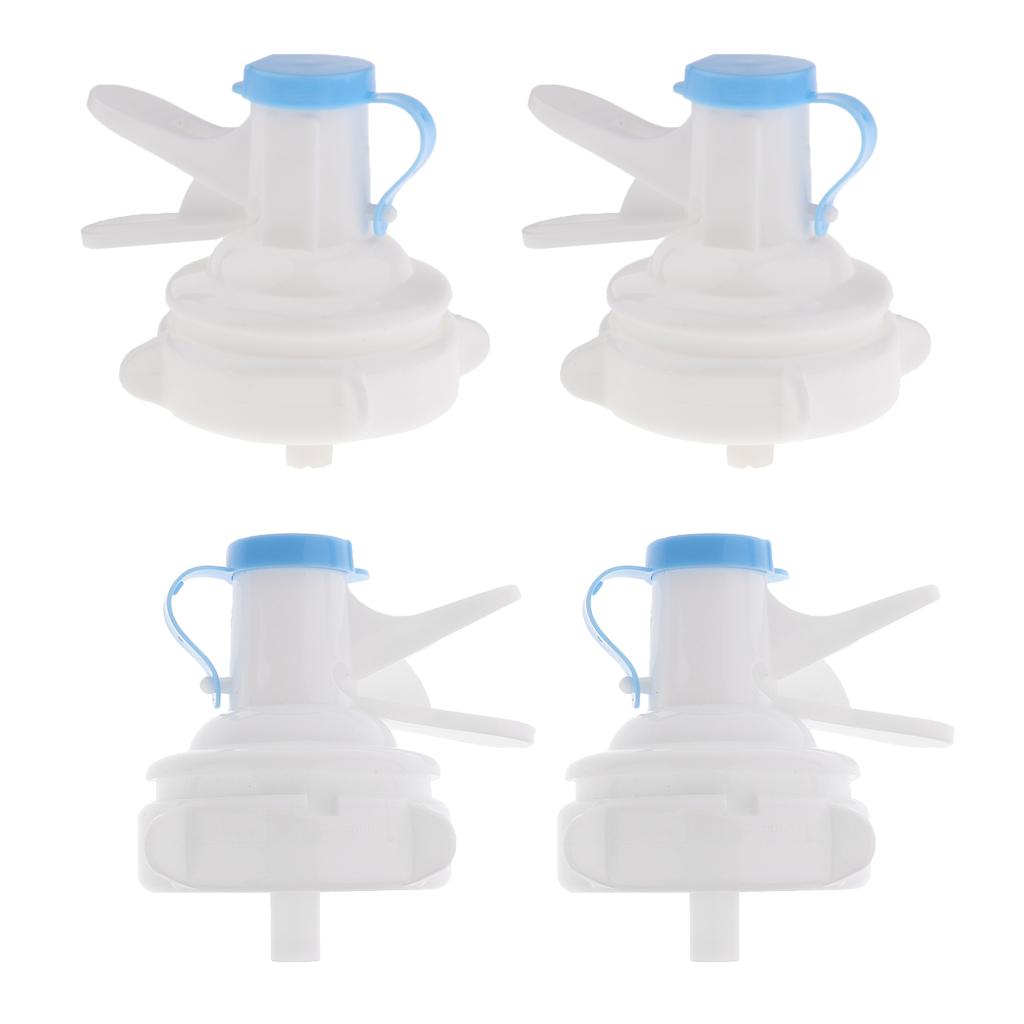 4 Piece Water Bottle Top Spigot Dispenser Valve Faucet Bucket Bibcock Pump