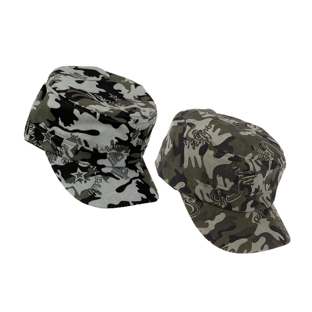 2Pcs Baseball Cap Army Camo Cap Camouflage Hats For Hunting Outdoor