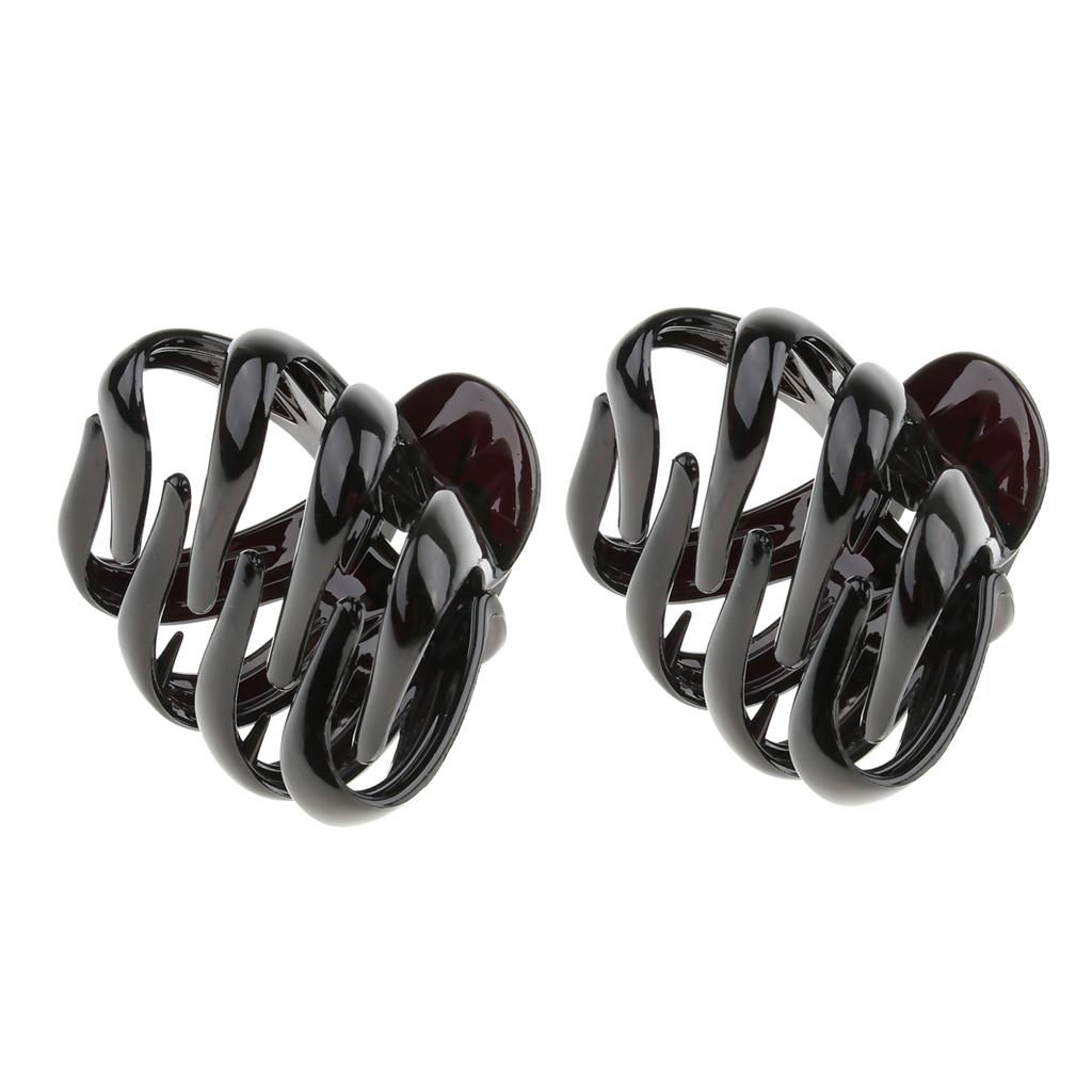 2x Hair Claw Clips Thick Hair Octopus Jaw Folding Hairpin for Women