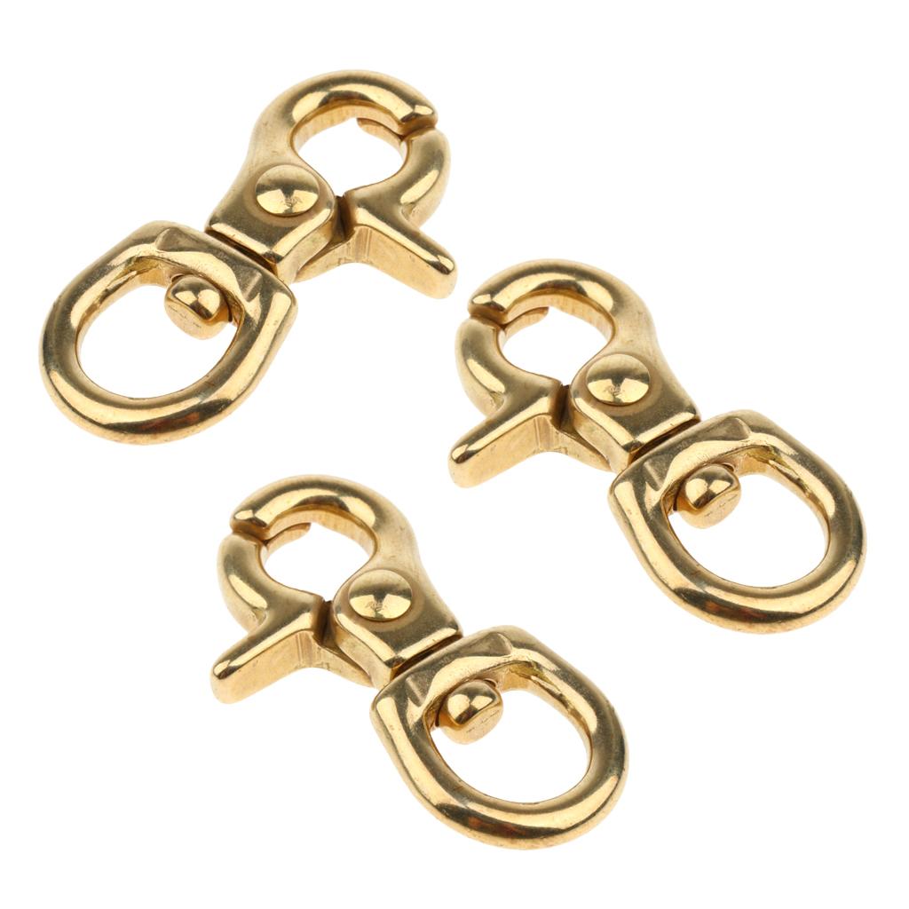 3x Lobster Clasp Hook Keychain Swivel Trigger Snap Hook Buckle Finding 10mm