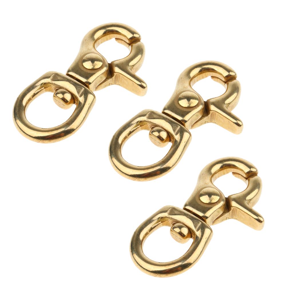 3x Lobster Clasp Hook Keychain Swivel Trigger Snap Hook Buckle Finding 10mm