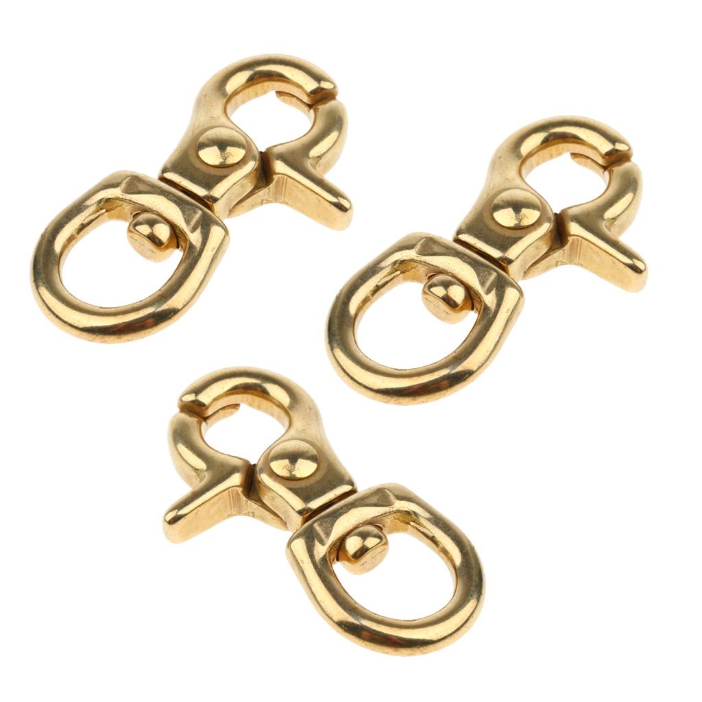 3x Lobster Clasp Hook Keychain Swivel Trigger Snap Hook Buckle Finding 10mm