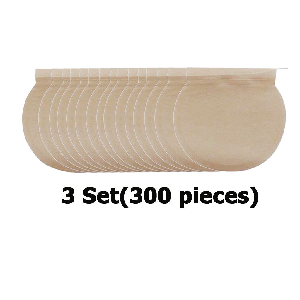 3 Set (300Pcs) Empty Tea Filter Bags Loose Herbs Teabag with Drawstring