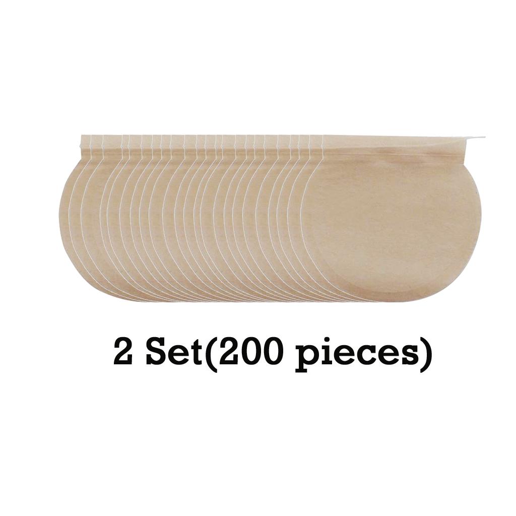 2 Set (200Pcs) Empty Tea Filter Bags Loose Herbs Teabag with Drawstring
