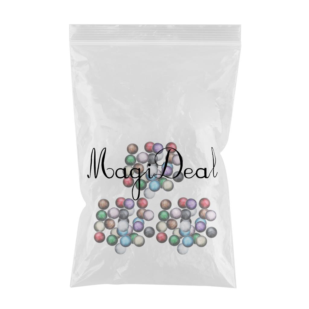 90 Pieces Half Round Flatbck Resin Embellishment 12mm Diy Shining Gem Resin
