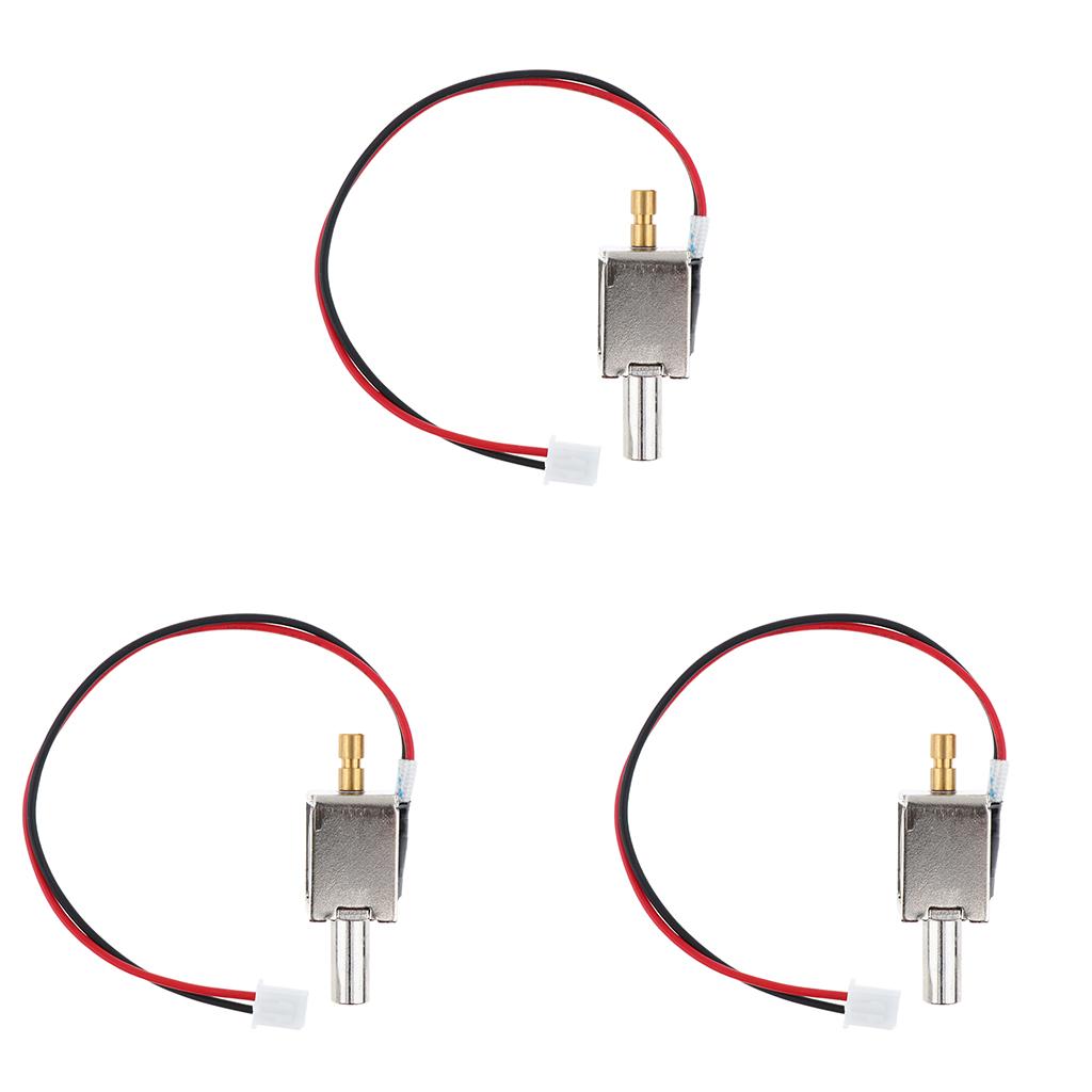 3Pcs DC12V Lock Tongue Push Luggage Electric Solenoid Garage Door Drawer