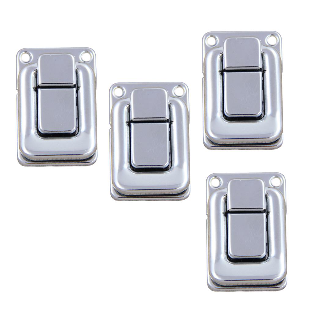 4 Piece Wooden Tool Jewelry Box Latch Boxes Lock Hardware Accessory