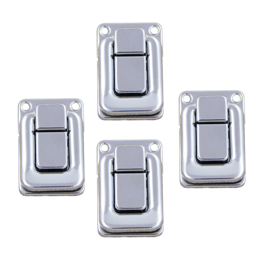 4 Piece Wooden Tool Jewelry Box Latch Boxes Lock Hardware Accessory