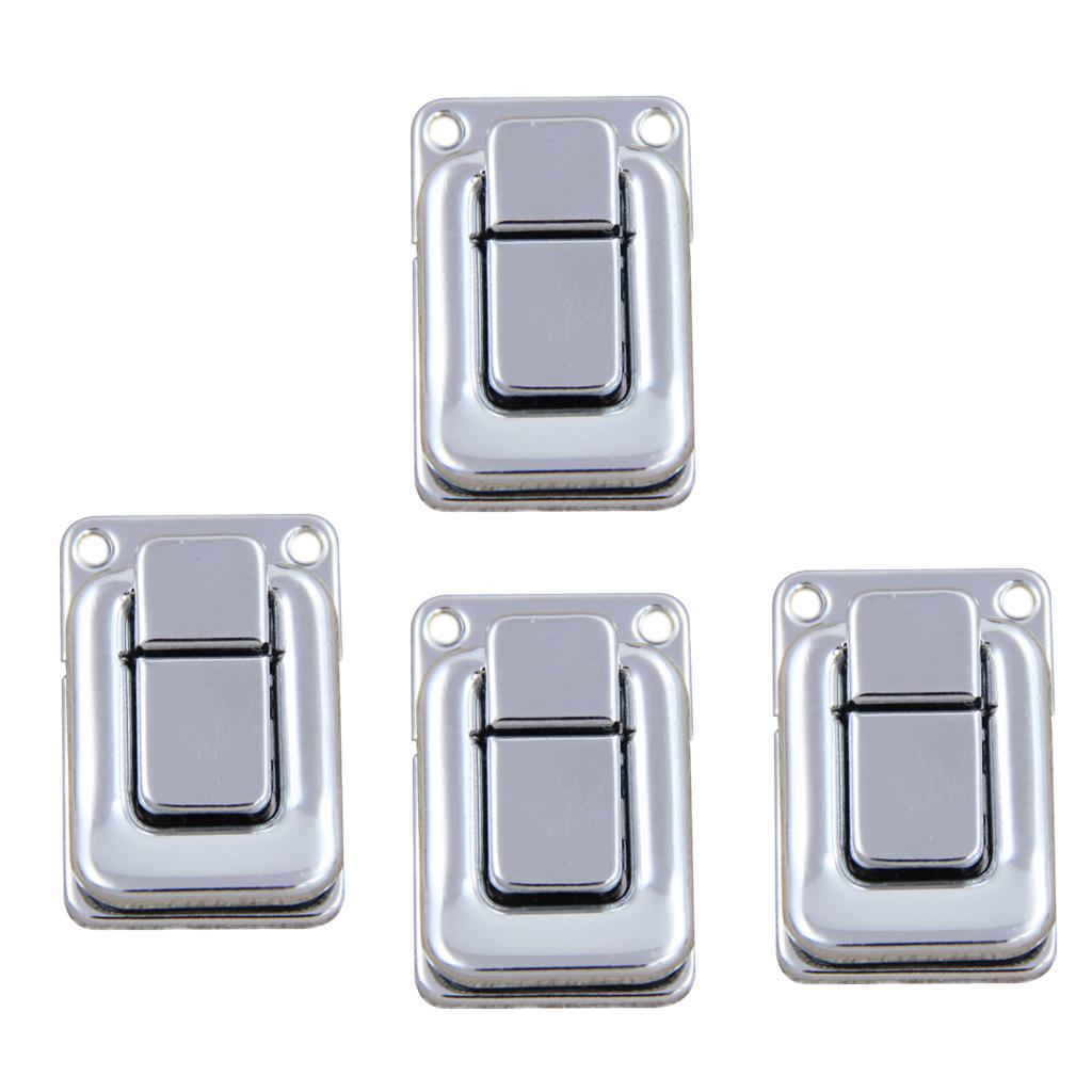 4 Piece Wooden Tool Jewelry Box Latch Boxes Lock Hardware Accessory