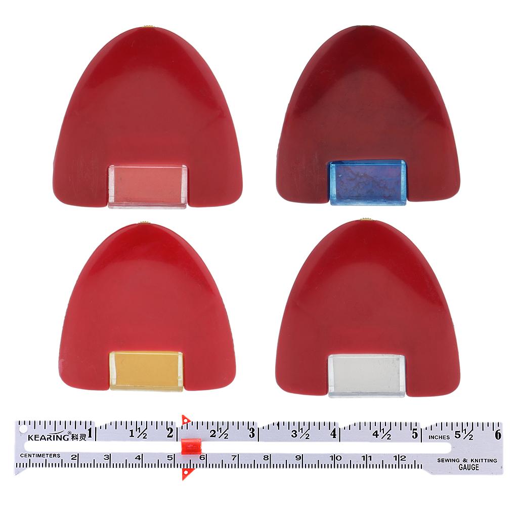 5Pcs Tailors Sewing Dressmakers Marking Chalk with Plastic Gear Sewing Gauge