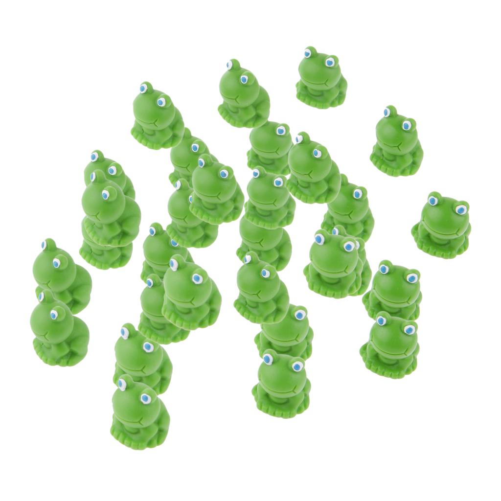 30x Miniature Fairy Garden Micro Landscape Mini Dollhouse Bonsai Decor Frog