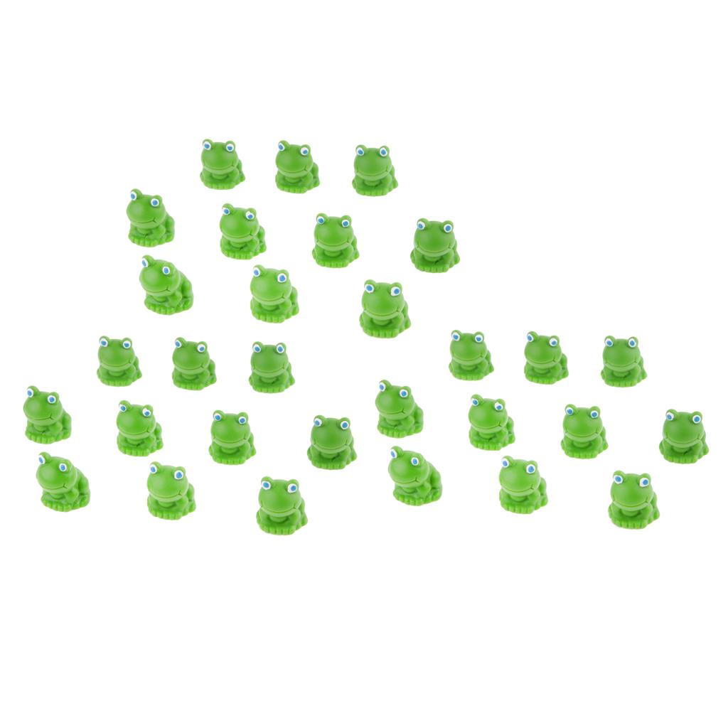 30x Miniature Fairy Garden Micro Landscape Mini Dollhouse Bonsai Decor Frog