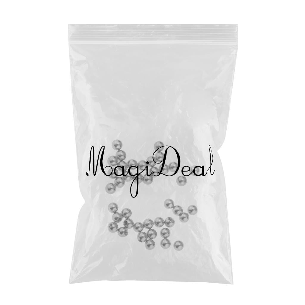 40 Piece Stainless Steel Piercing Jewelry 3mm 4mm Balls fit 16 Gauge Silver