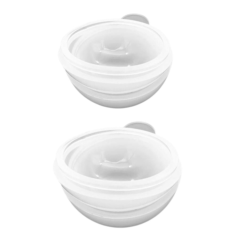 2 Pieces Sphere Ball Silicone Mold Mould for Resin Casting DIY 70mm 80mm