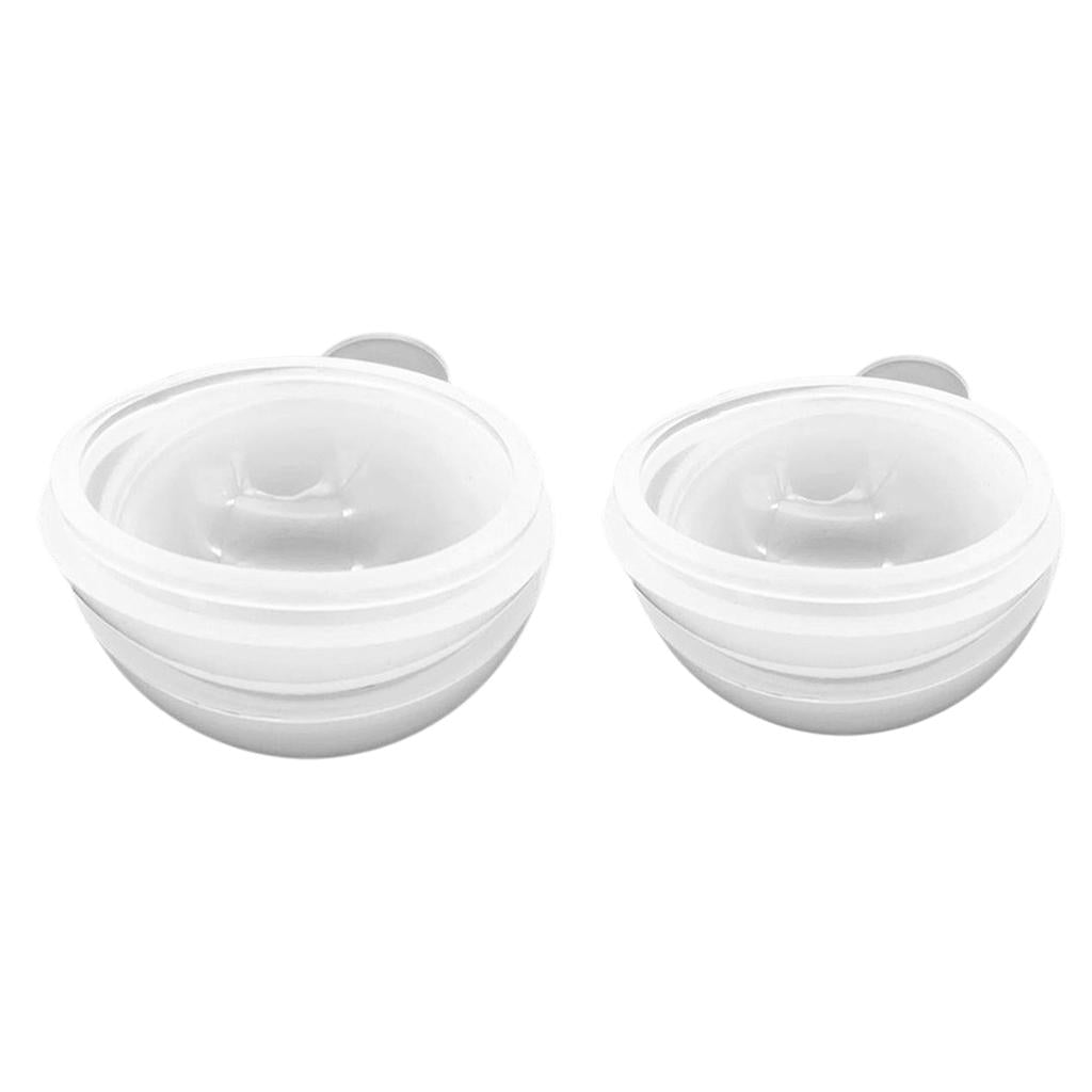 2 Pieces Sphere Ball Silicone Mold Mould for Resin Casting DIY 70mm 80mm