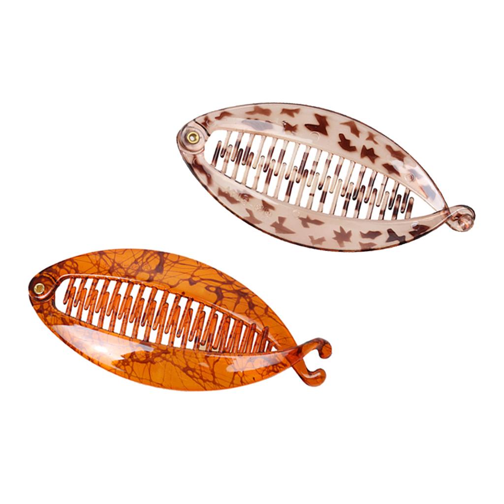 2Pcs Fish Hair Clips Ladies Fishtail Clip Resin Headdress Hair Accessories