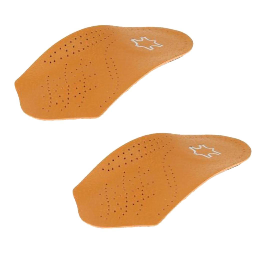 2Pairs 3/4 Arch Support Orthopedic Insoles Flat Foot Valgus Corrector Unisex