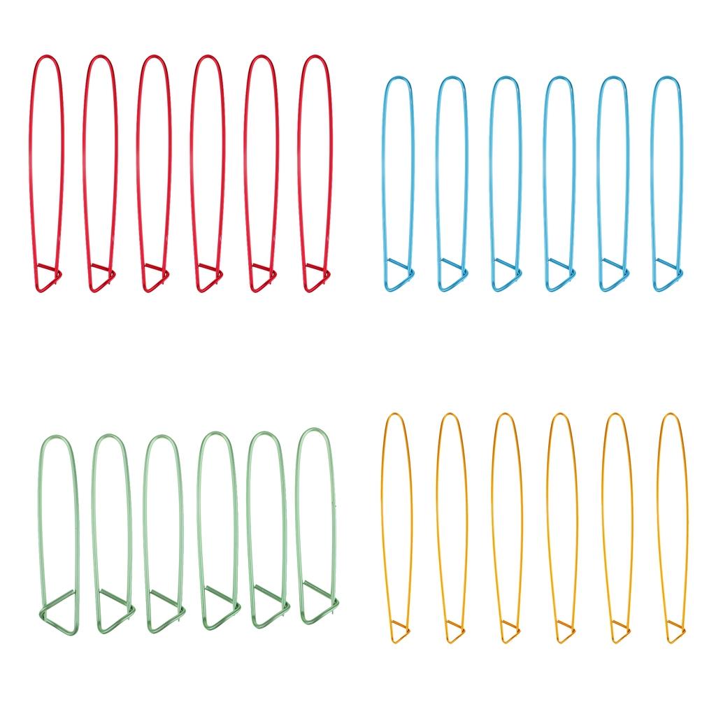 24Pcs Stitch Holders Pins Knit Knitting Needles Crochet Hooks Assorted Sizes
