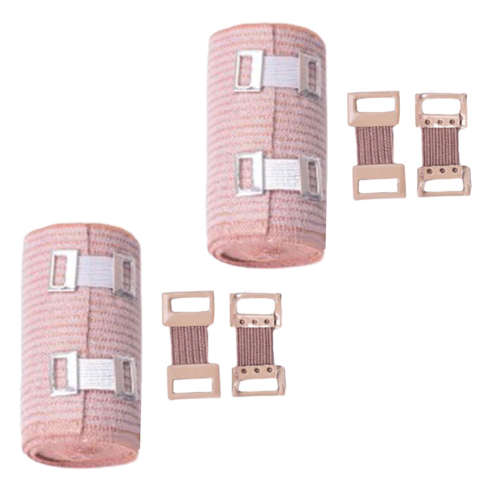2 Pcs Breathable Elastic Compression Wrap with Closure