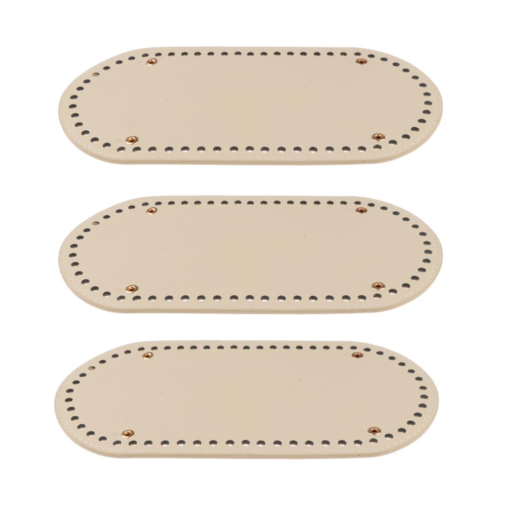 3pcs 60 Holes Nail Bag Bottom Shaper Bag Cushion Pad for Handmade DIY Bags