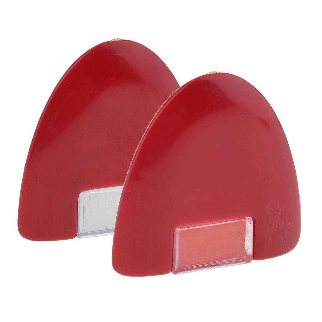 2 Pieces Tailors Dressmakers Red Marking Chalk with Plastic Gear for Sewing