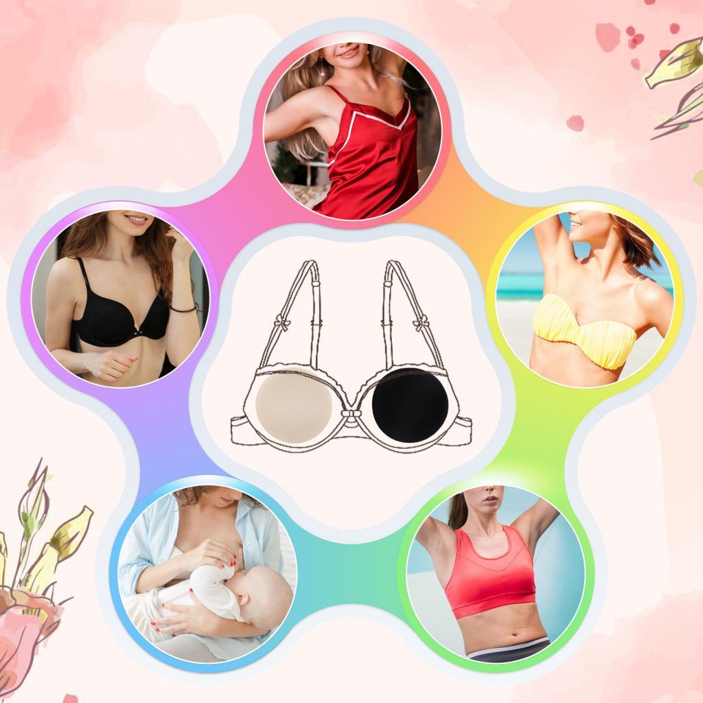 6 Pairs Push Up Bikini Swimsuit Bra Pad Insert Enhancer Removable Swimwear