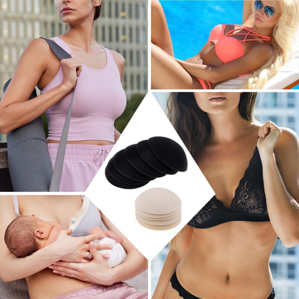 6 Pairs Push Up Bikini Swimsuit Bra Pad Insert Enhancer Removable Swimwear