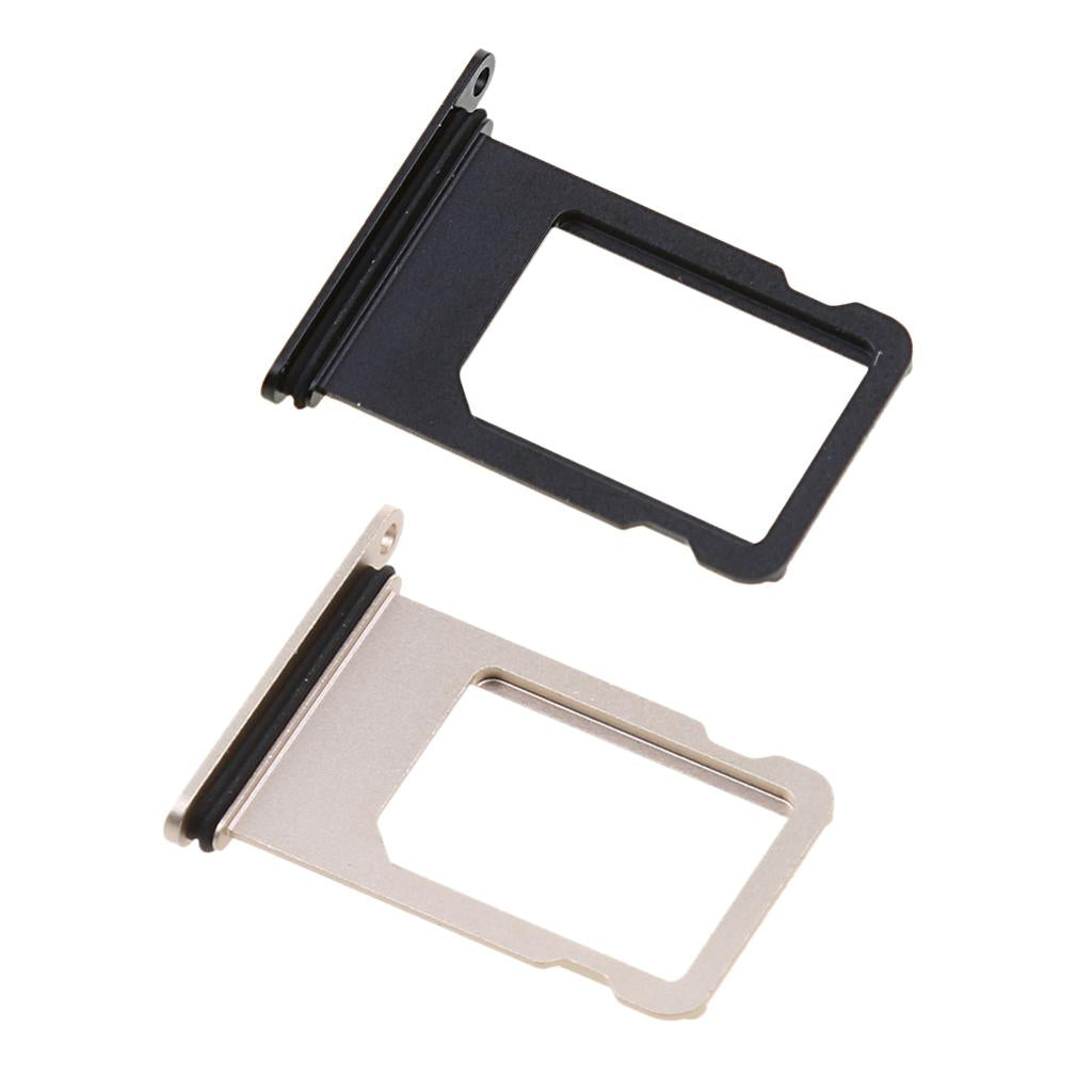 2 Pieces Nano Sim Card Holder Tray Slot Replacement Part For iPhone 7