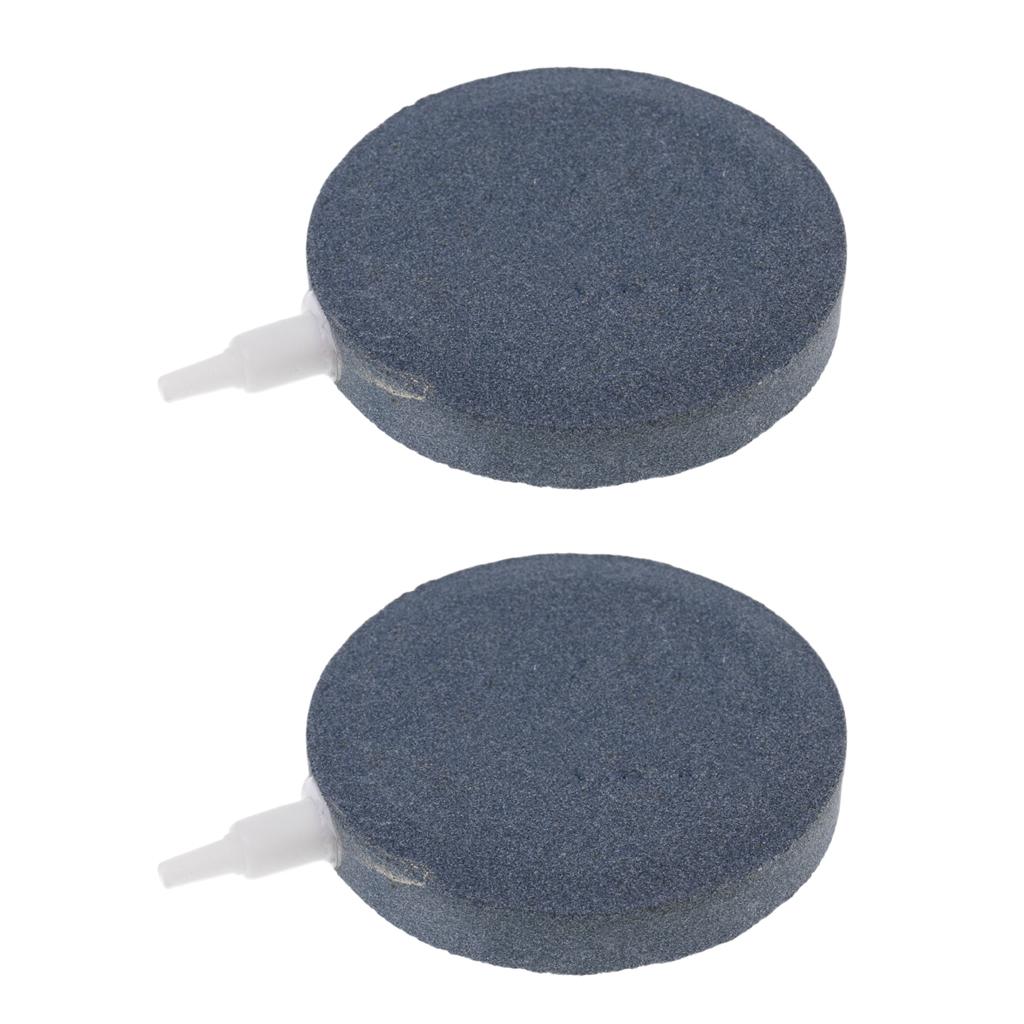 2 pcs Aquarium Air Stone Hydroponics Diffuser Fish Tank Bubble Aerator Disk