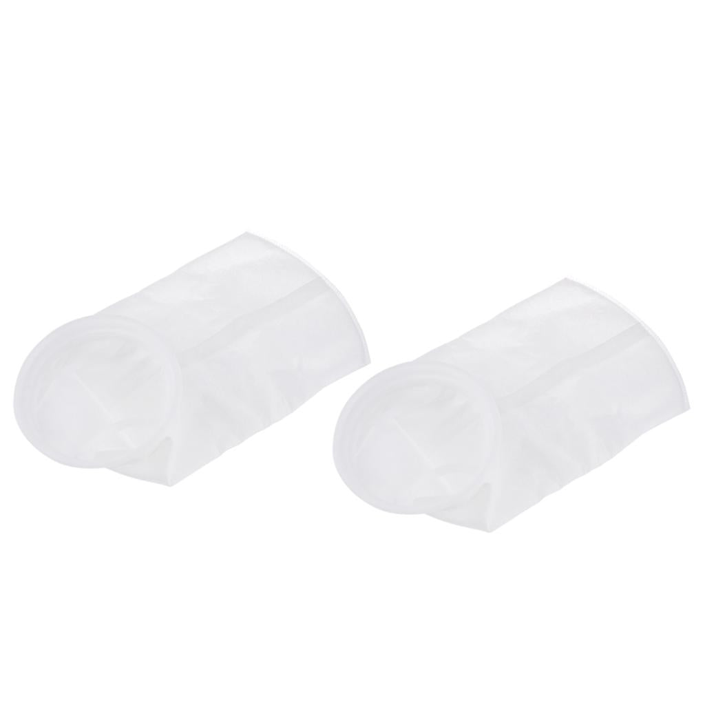 2 pcs Aquarium Thin Filter Sock Sump Felt Micron Filtration Mesh Bag 5um/1um