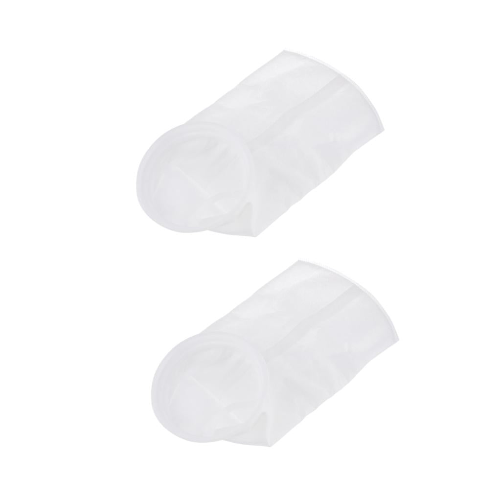 2 pcs Aquarium Thin Filter Sock Sump Felt Micron Filtration Mesh Bag 5um/1um